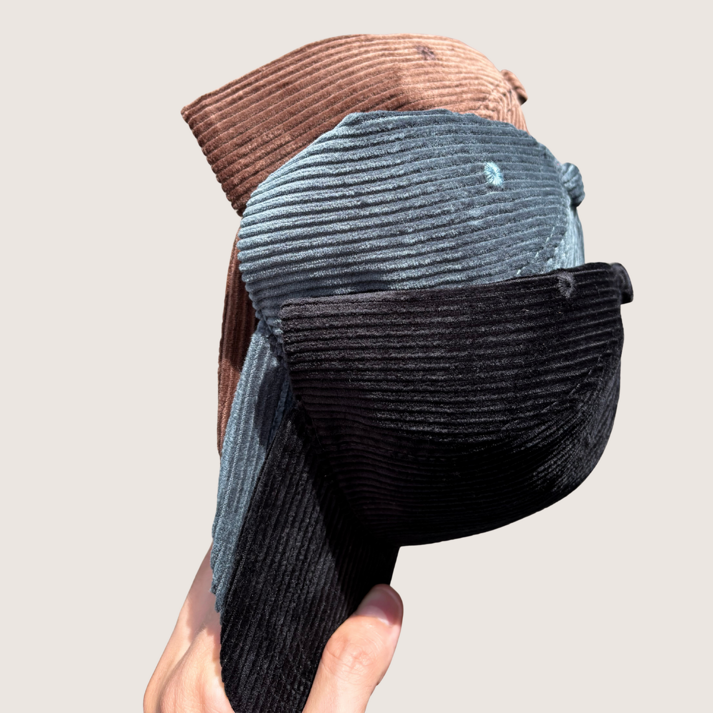 Dubbeglas-Kappe Cord Edition