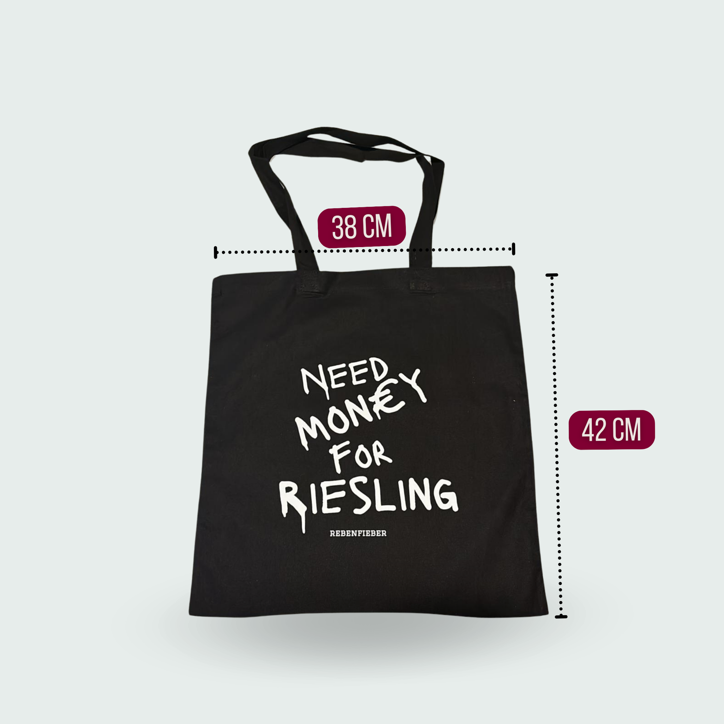 "Need Money for Riesling"-Einkaufstasche